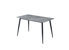 Обідній керамічний стіл TM-100 калакатта грей+чорний