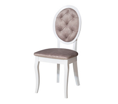 Крісло Albina порошкове сидіння тканина 450x450x963 каркас білий
