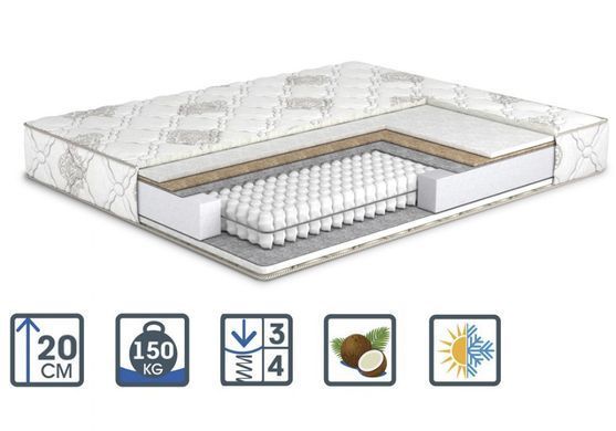 Матрац Cappuccino Soft Plus, Розмір матраца (ШxГ) 120x200