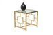Кофейный стол CL-2 прозрачный + золото 55x55