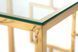 Кофейный стол CL-2 прозрачный + золото 55x55