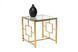 Кофейный стол CL-2 прозрачный + золото 55x55