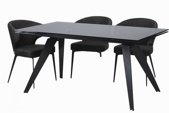 Glassy Keen стол раскладной чёрный 90X160(240) Черный
